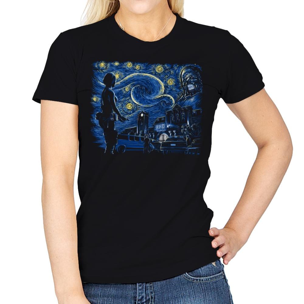 Starry Evil - Womens T-Shirts RIPT Apparel Small / Black