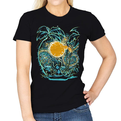Starry Experiment - Womens T-Shirts RIPT Apparel Small / Black