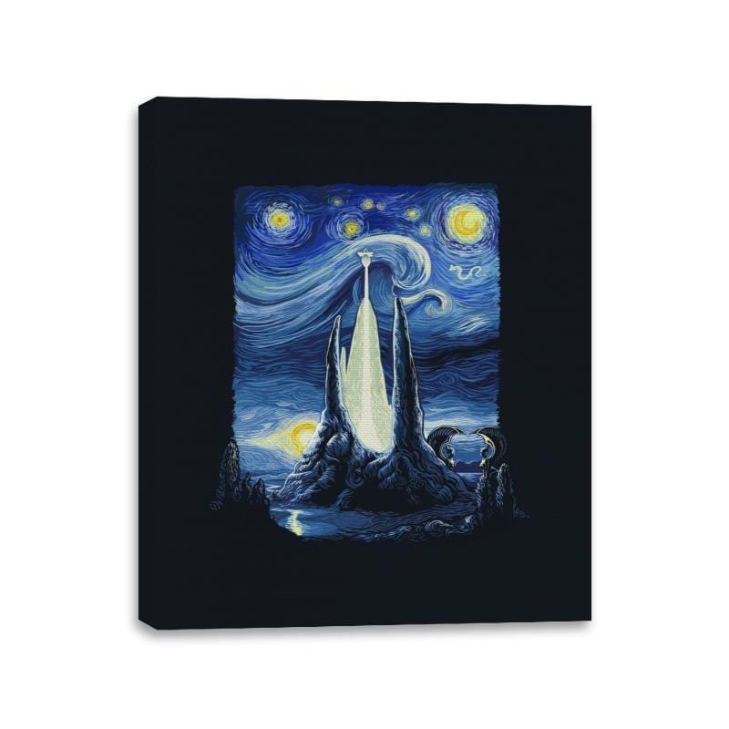 Starry Fantasia - Canvas Wraps Canvas Wraps RIPT Apparel 11x14 / Black