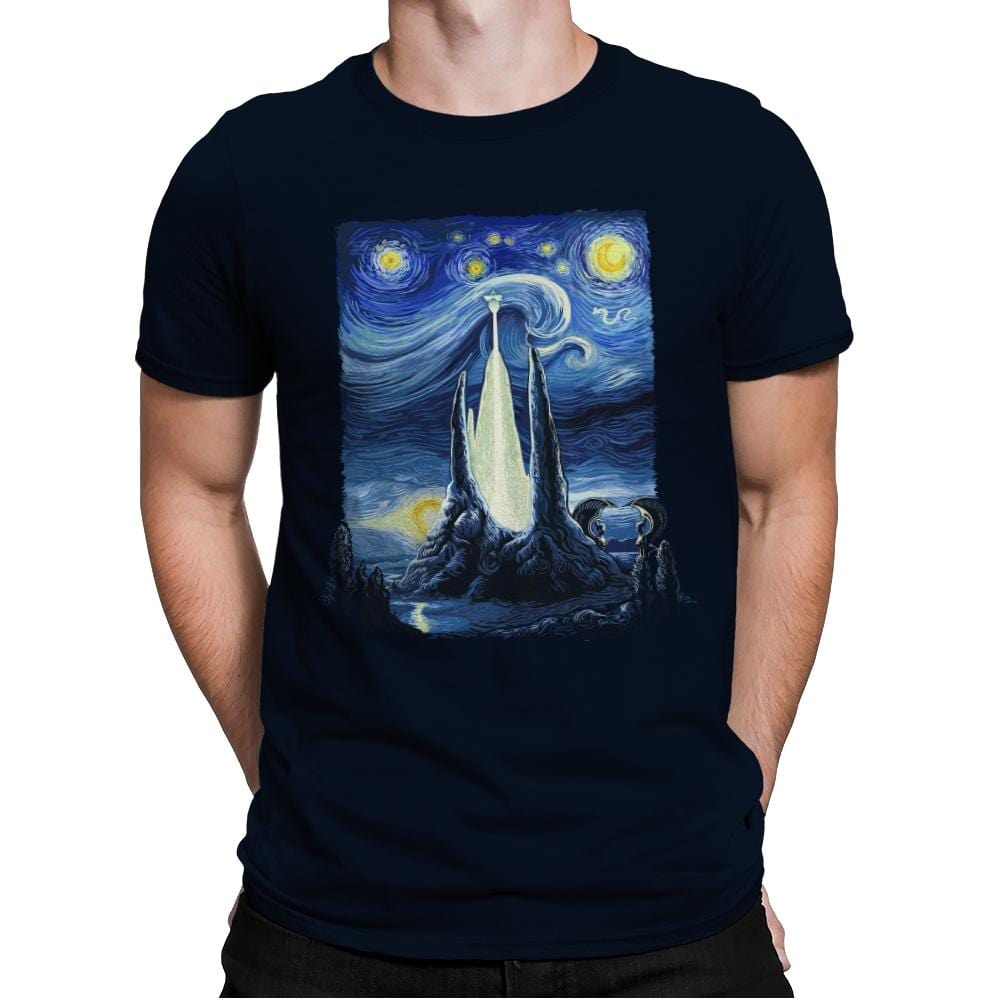 Starry Fantasia - Mens Premium T-Shirts RIPT Apparel Small / Midnight Navy