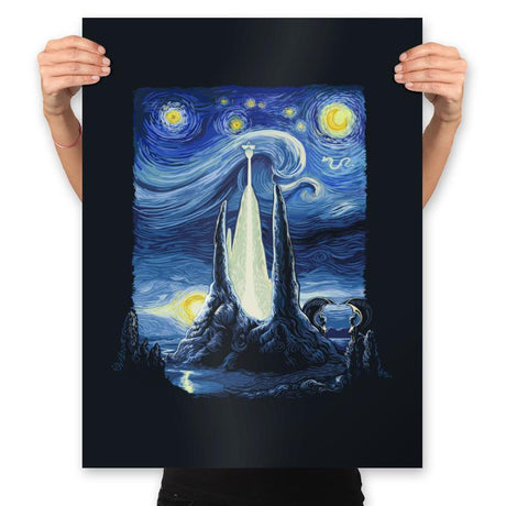 Starry Fantasia - Prints Posters RIPT Apparel 18x24 / Black