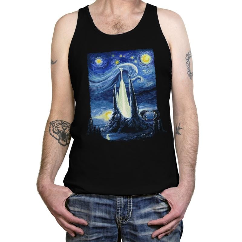 Starry Fantasia - Tanktop Tanktop RIPT Apparel X-Small / Black