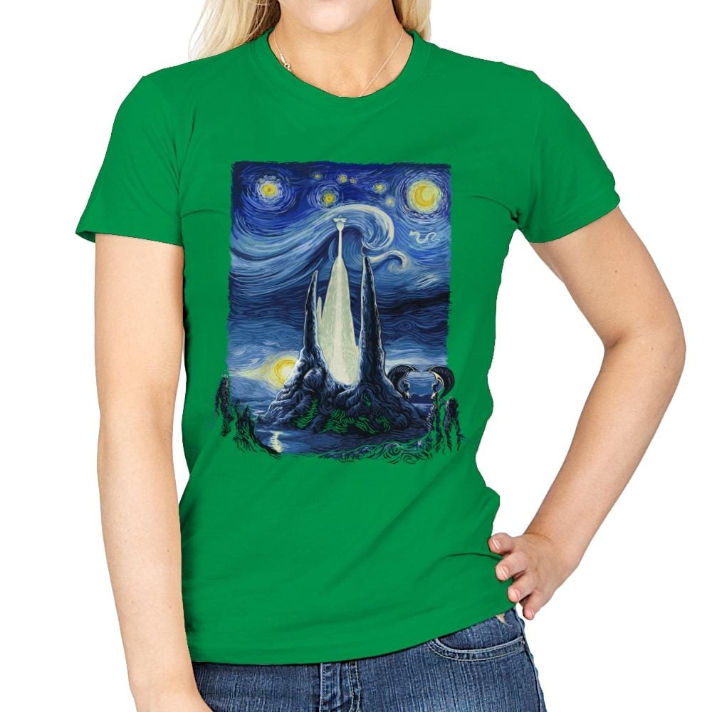 Starry Fantasia - Womens T-Shirts RIPT Apparel Small / Irish Green