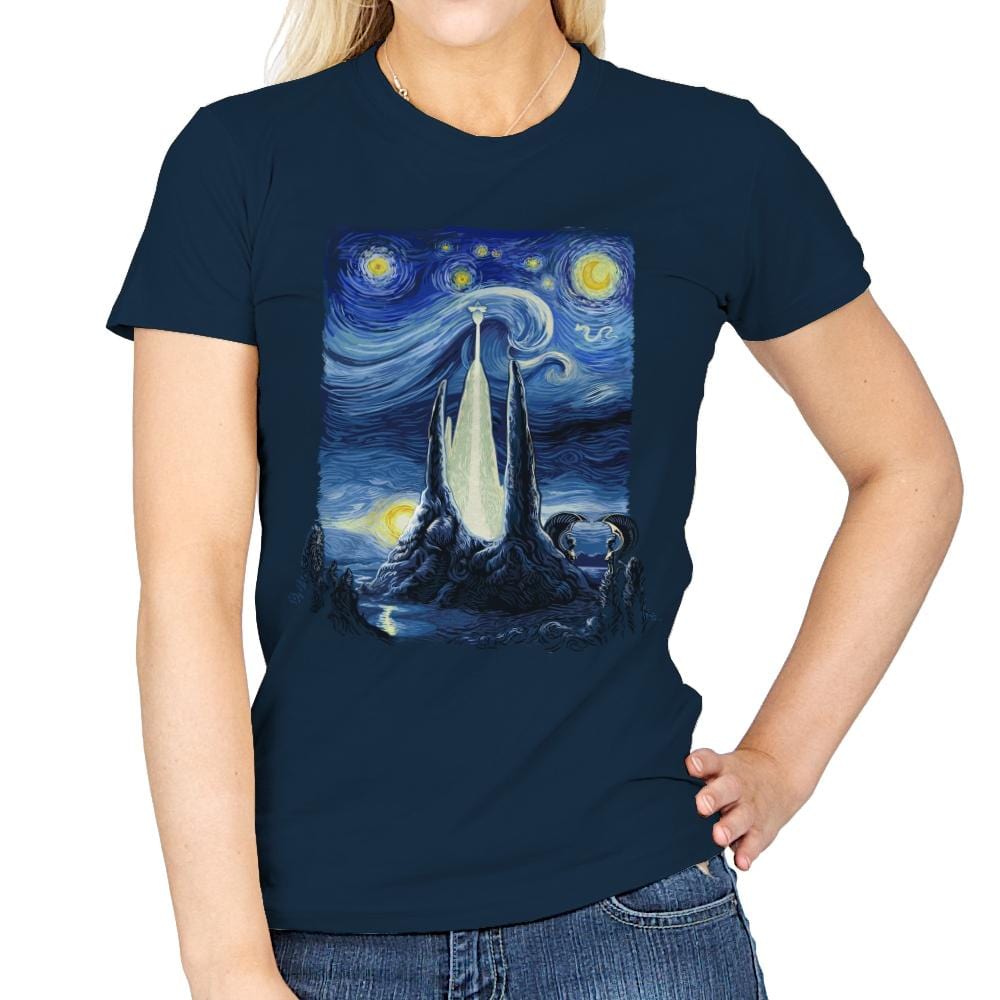 Starry Fantasia - Womens T-Shirts RIPT Apparel Small / Navy