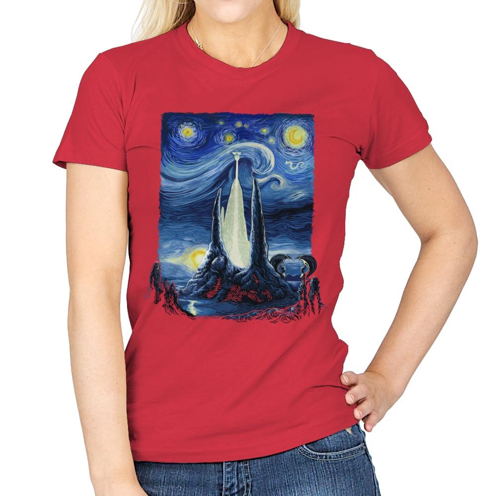 Starry Fantasia - Womens T-Shirts RIPT Apparel Small / Red