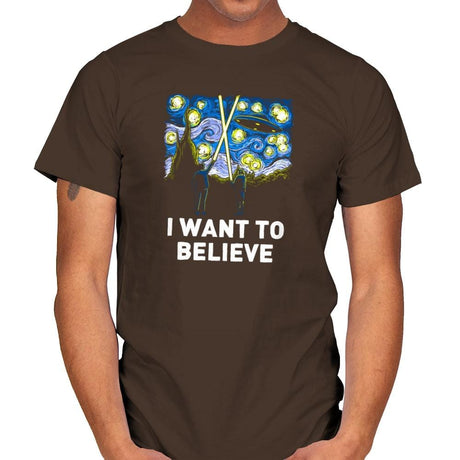 Starry Files Exclusive - Mens T-Shirts RIPT Apparel Small / Dark Chocolate
