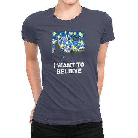 Starry Files Exclusive - Womens Premium T-Shirts RIPT Apparel Small / Indigo