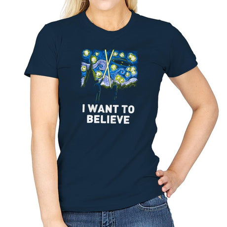Starry Files Exclusive - Womens T-Shirts RIPT Apparel 3x-large / Navy