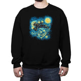 Starry Flight Reprint - Crew Neck Sweatshirt Crew Neck Sweatshirt RIPT Apparel