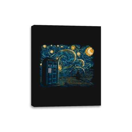 Starry Gallifrey - Canvas Wraps Canvas Wraps RIPT Apparel 8x10 / Black