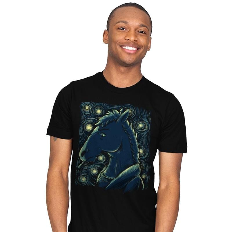 Starry Horse - Mens T-Shirts RIPT Apparel Small / Black