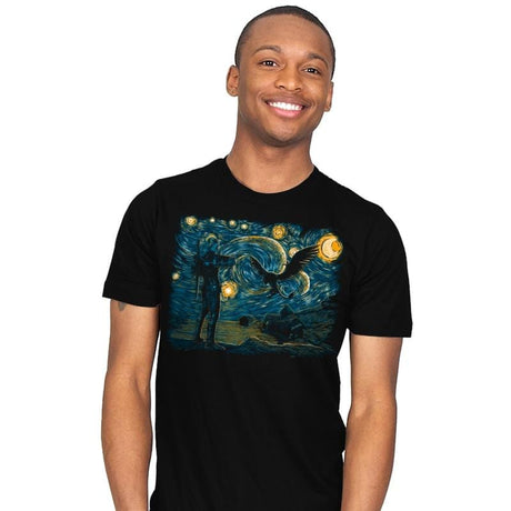 Starry Hunt - Mens T-Shirts RIPT Apparel Small / Black