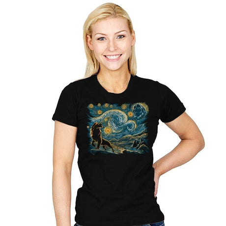 Starry King - Womens T-Shirts RIPT Apparel Small / Black