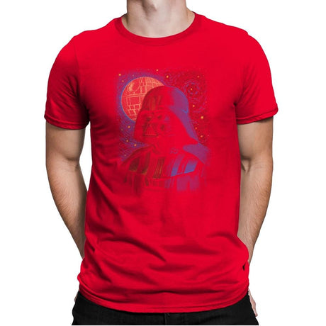 Starry Lord - Pop Impressionism - Mens Premium T-Shirts RIPT Apparel Small / Red