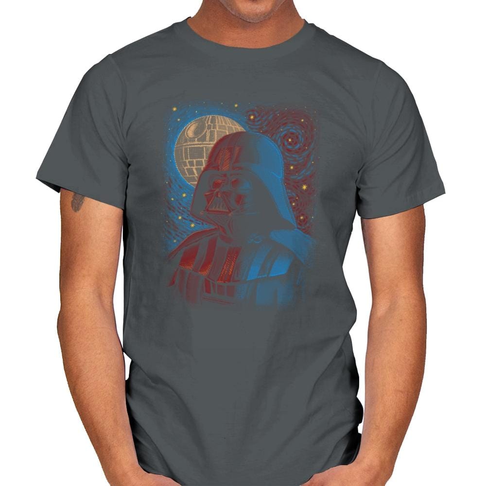 Starry Lord - Pop Impressionism - Mens T-Shirts RIPT Apparel Small / Charcoal