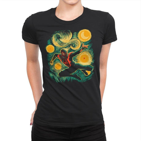 Starry Miles - Womens Premium T-Shirts RIPT Apparel Small / Black