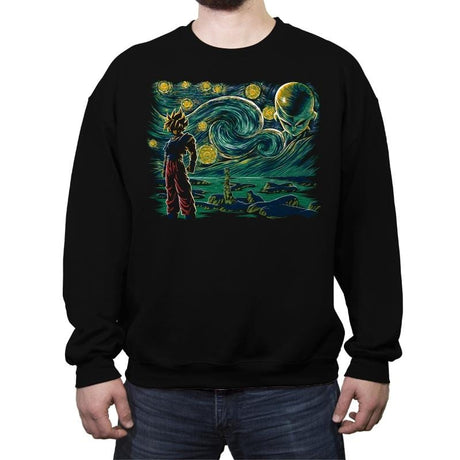 Starry Namek - Crew Neck Sweatshirt Crew Neck Sweatshirt RIPT Apparel