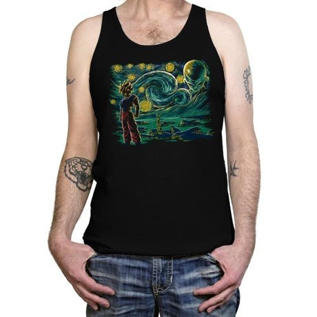 Starry Namek - Tanktop Tanktop RIPT Apparel X-Small / Black