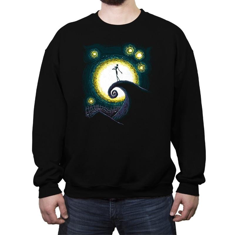 Starry Nightmare - Crew Neck Sweatshirt Crew Neck Sweatshirt RIPT Apparel Small / Black