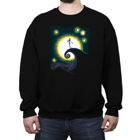 Starry Nightmare - Crew Neck Sweatshirt Crew Neck Sweatshirt RIPT Apparel Small / Black
