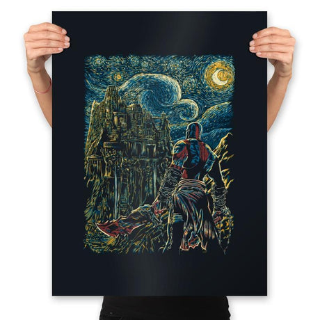 Starry Olympus - Prints Posters RIPT Apparel 18x24 / Black