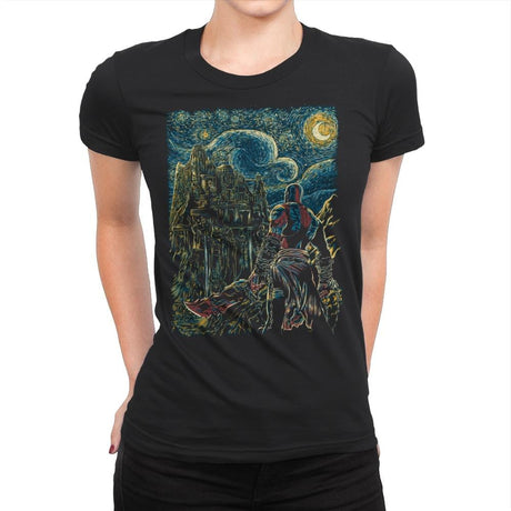 Starry Olympus - Womens Premium T-Shirts RIPT Apparel Small / Black