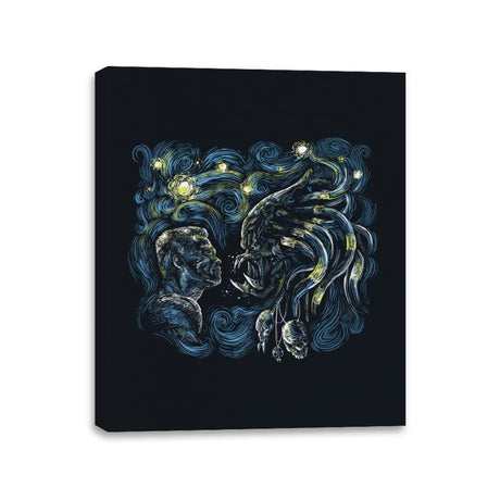 Starry Predator - Canvas Wraps Canvas Wraps RIPT Apparel 11x14 / Black