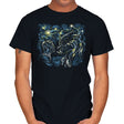 Starry Predator - Mens T-Shirts RIPT Apparel Small / Black