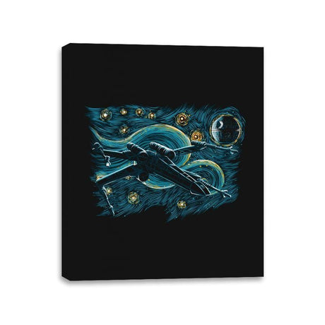 Starry Rebel - Canvas Wraps Canvas Wraps RIPT Apparel 11x14 / Black