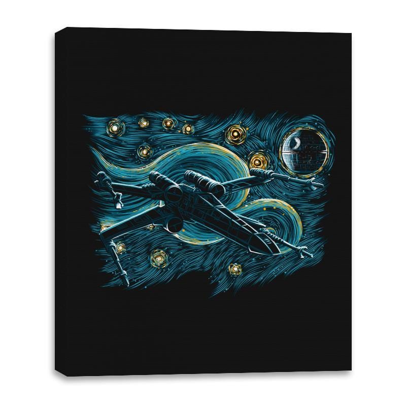 Starry Rebel - Canvas Wraps Canvas Wraps RIPT Apparel 16x20 / Black