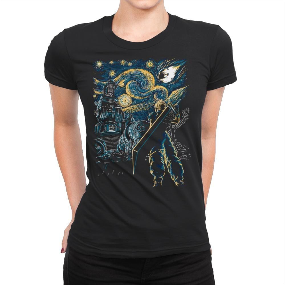 Starry Remake - Womens Premium T-Shirts RIPT Apparel Small / Black