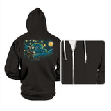 Starry Robot - Hoodies Hoodies RIPT Apparel Small / Black