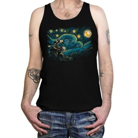 Starry Robot - Tanktop Tanktop RIPT Apparel X-Small / Black