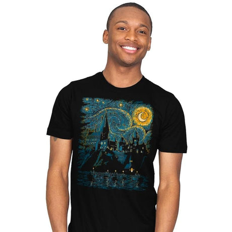 Starry School - Mens T-Shirts RIPT Apparel Small / Black