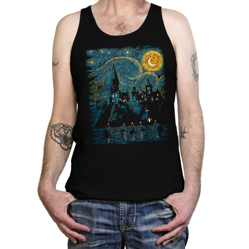 Starry School - Tanktop Tanktop RIPT Apparel X-Small / Black