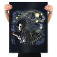 Starry Scissorhands - Prints Posters RIPT Apparel 18x24 / Black