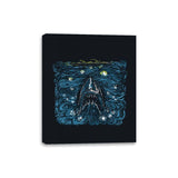 Starry Shark - Canvas Wraps Canvas Wraps RIPT Apparel 8x10 / Black