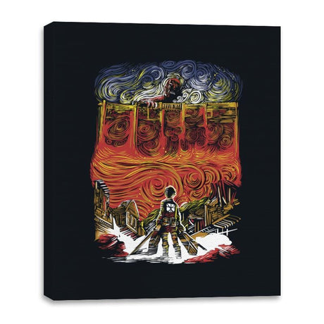 Starry Titan - Canvas Wraps Canvas Wraps RIPT Apparel 16x20 / Black