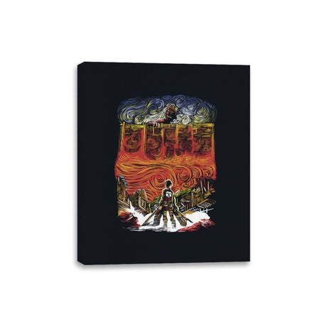 Starry Titan - Canvas Wraps Canvas Wraps RIPT Apparel 8x10 / Black