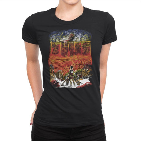 Starry Titan - Womens Premium T-Shirts RIPT Apparel Small / Black