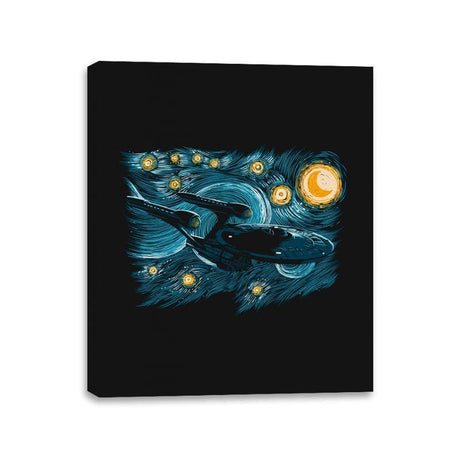 Starry Trek - Canvas Wraps Canvas Wraps RIPT Apparel 11x14 / Black