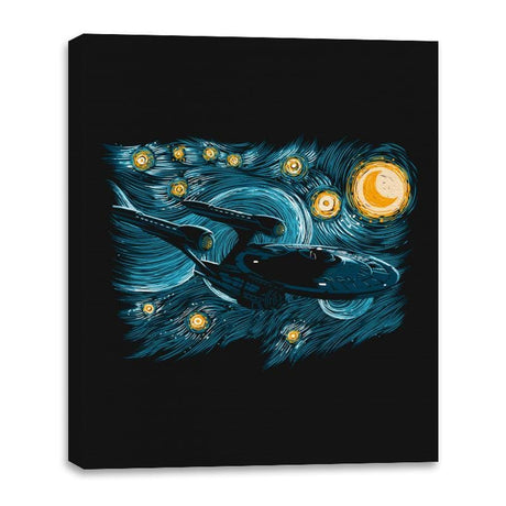 Starry Trek - Canvas Wraps Canvas Wraps RIPT Apparel 16x20 / Black