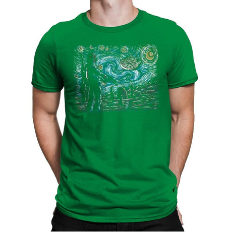 Starry Wars - Best Seller - Mens Premium T-Shirts RIPT Apparel Small / Kelly Green