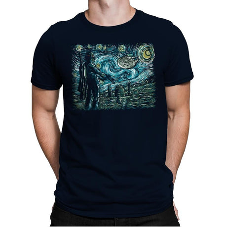 Starry Wars - Best Seller - Mens Premium T-Shirts RIPT Apparel Small / Midnight Navy