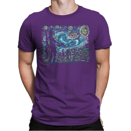 Starry Wars - Best Seller - Mens Premium T-Shirts RIPT Apparel Small / Purple Rush