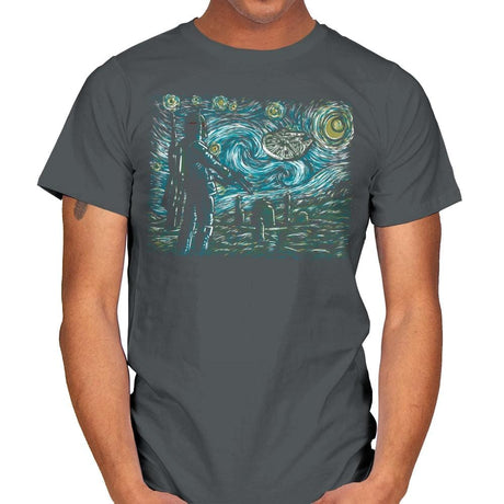Starry Wars - Best Seller - Mens T-Shirts RIPT Apparel Small / Charcoal