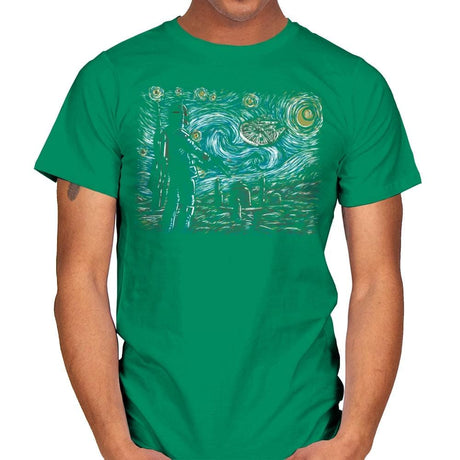 Starry Wars - Best Seller - Mens T-Shirts RIPT Apparel Small / Kelly Green