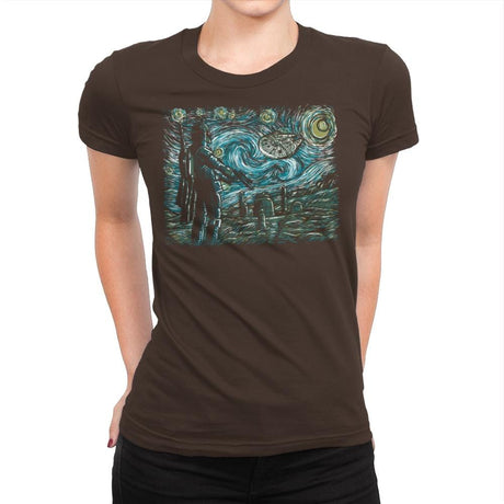 Starry Wars - Best Seller - Womens Premium T-Shirts RIPT Apparel Small / Dark Chocolate