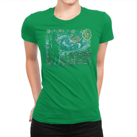Starry Wars - Best Seller - Womens Premium T-Shirts RIPT Apparel Small / Kelly Green