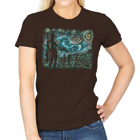 Starry Wars - Best Seller - Womens T-Shirts RIPT Apparel Small / Dark Chocolate
